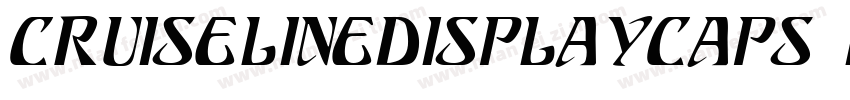 CruiselineDisplayCaps Italic字体转换